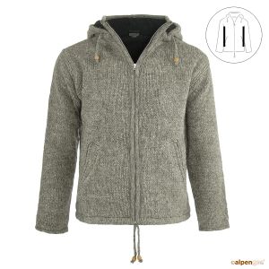 Wolljacke aus Schafwolle Modell Max Naturbraun
